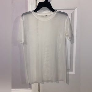 Aritzia wilfred free sheer top